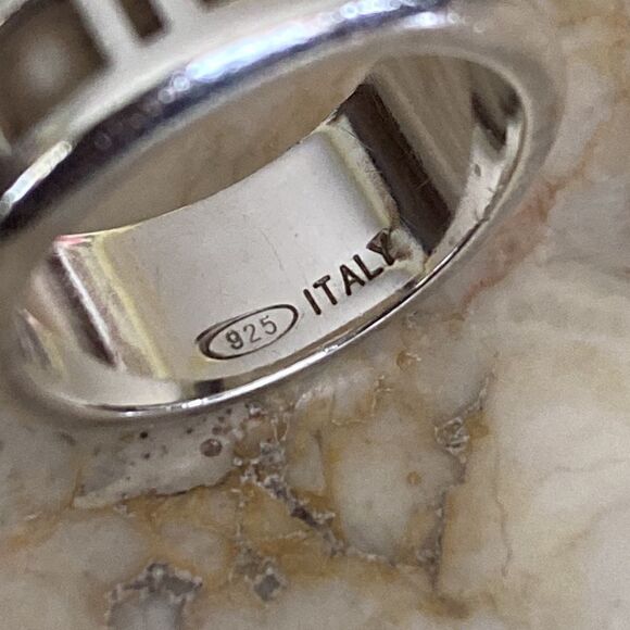 Tiffany & Co. Atlas Ring 925 Sterling Silver Vintage - Picture 5 of 8